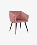 Load image into Gallery viewer, Esszimmerstuhl aus Stoff (Samt) Farbauswahl Retro Design Stuhl mit Rückenlehne Sessel Metallbeine Duhome 8065