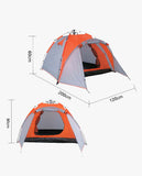 Load image into Gallery viewer, Camping Zelt Outdoor Zelt mit Schirmsystem Polyester blitzschneller Aufbau bis zu 3 Personen Kuppelzelt Duhome UCT-003