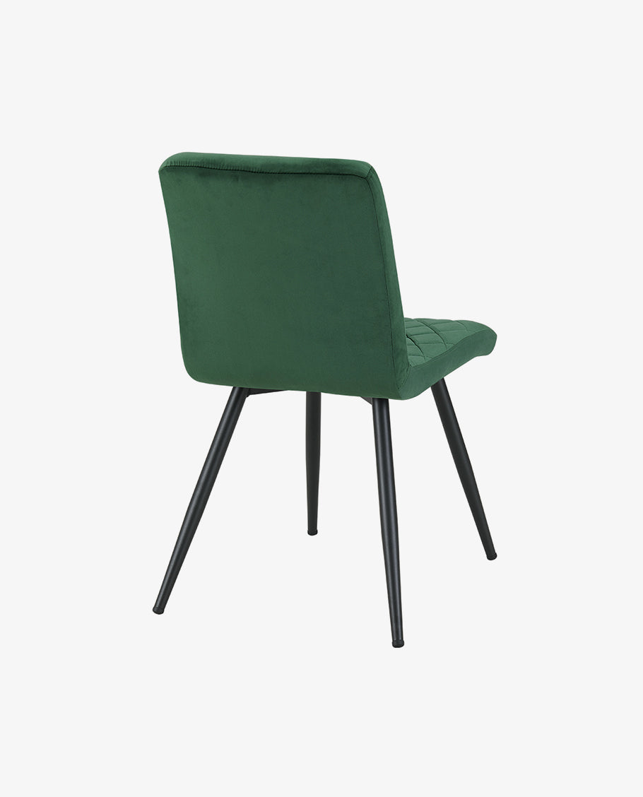 Esszimmerstuhl aus Stoff Samt Farbauswahl Stuhl Retro Design Polsterstuhl mit Rückenlehne Metallbeine Duhome 8043L