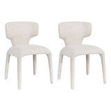 Load image into Gallery viewer, Duhome Essstuhl 2er Set Küchenstuhl Vollbedeckung Bouclé Material Leicht Luxus minimalistischer Stil für Küchen Wohnzimmer Schlafzimmer Max Ladung bis 130 kg, 8645A