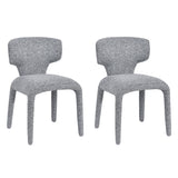 Load image into Gallery viewer, Duhome Essstuhl 2er Set Küchenstuhl Vollbedeckung Bouclé Material Leicht Luxus minimalistischer Stil für Küchen Wohnzimmer Schlafzimmer Max Ladung bis 130 kg, 8645A