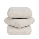 Load image into Gallery viewer, Duhome Sitzhocker aus Bouclé Stoff Ottoman 360° Drehbar Polsterhocker Modern Hocker für Wohnzimmer Schlafzimmer Flur, 9272