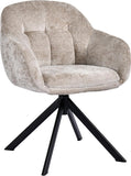 Load image into Gallery viewer, Duhome Loungesessel Armlehnstuhl aus Chenille-Stoff, Schminktisch Stuhl Esszimmerstuhl Sitzschale 360° drehbar 9-213A