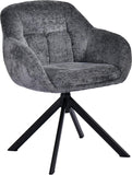 Load image into Gallery viewer, Duhome Loungesessel Armlehnstuhl aus Chenille-Stoff, Schminktisch Stuhl Esszimmerstuhl Sitzschale 360° drehbar 9-213A