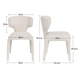 Load image into Gallery viewer, Duhome Essstuhl 2er Set Küchenstuhl Vollbedeckung Bouclé Material Leicht Luxus minimalistischer Stil für Küchen Wohnzimmer Schlafzimmer Max Ladung bis 130 kg, 8645A