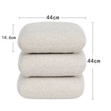 Load image into Gallery viewer, Duhome Sitzhocker aus Bouclé Stoff Ottoman 360° Drehbar Polsterhocker Modern Hocker für Wohnzimmer Schlafzimmer Flur, 9272