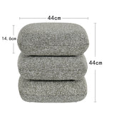 Load image into Gallery viewer, Duhome Sitzhocker aus Bouclé Stoff Ottoman 360° Drehbar Polsterhocker Modern Hocker für Wohnzimmer Schlafzimmer Flur, 9272