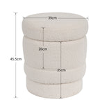 Load image into Gallery viewer, Duhome Ottoman Drehbar Rund Polsterhocker mit Stauraum Sitzhocker mit Deckel Stauhocker für Schlafzimmer Wohnzimmer Flur, 9268B