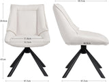 Load image into Gallery viewer, Duhome Esszimmerstuhl, Chenille-Stoff, 180° drehbar Automatische Rückstellfunktion, als Bürostuhl, Schminktischstuhl, Lounge Stuhl, 8626A