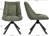 Load image into Gallery viewer, Duhome Esszimmerstuhl, Chenille-Stoff, 180° drehbar Automatische Rückstellfunktion, als Bürostuhl, Schminktischstuhl, Lounge Stuhl, 8626A