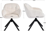Load image into Gallery viewer, Duhome Loungesessel Armlehnstuhl aus Chenille-Stoff, Schminktisch Stuhl Esszimmerstuhl Sitzschale 360° drehbar 9-213A