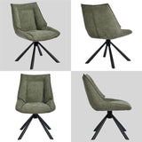 Load image into Gallery viewer, Duhome Esszimmerstuhl, Chenille-Stoff, 180° drehbar Automatische Rückstellfunktion, als Bürostuhl, Schminktischstuhl, Lounge Stuhl, 8626A