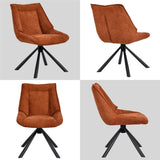 Load image into Gallery viewer, Duhome Esszimmerstuhl, Chenille-Stoff, 180° drehbar Automatische Rückstellfunktion, als Bürostuhl, Schminktischstuhl, Lounge Stuhl, 8626A