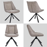Load image into Gallery viewer, Duhome Esszimmerstuhl, Chenille-Stoff, 180° drehbar Automatische Rückstellfunktion, als Bürostuhl, Schminktischstuhl, Lounge Stuhl, 8626A