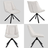 Load image into Gallery viewer, Duhome Esszimmerstuhl, Chenille-Stoff, 180° drehbar Automatische Rückstellfunktion, als Bürostuhl, Schminktischstuhl, Lounge Stuhl, 8626A