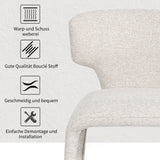 Load image into Gallery viewer, Duhome Essstuhl 2er Set Küchenstuhl Vollbedeckung Bouclé Material Leicht Luxus minimalistischer Stil für Küchen Wohnzimmer Schlafzimmer Max Ladung bis 130 kg, 8645A