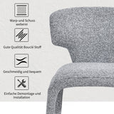 Load image into Gallery viewer, Duhome Essstuhl 2er Set Küchenstuhl Vollbedeckung Bouclé Material Leicht Luxus minimalistischer Stil für Küchen Wohnzimmer Schlafzimmer Max Ladung bis 130 kg, 8645A