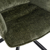 Load image into Gallery viewer, Duhome Esszimmerstuhl mit Armlehnen Schminktischstuhl aus Chenille 180° Drehbar Automatische Rückstellfunktion Sessel für Schlafzimmer Wohnzimmer Büro, 8610A