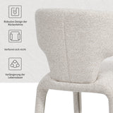 Load image into Gallery viewer, Duhome Essstuhl 2er Set Küchenstuhl Vollbedeckung Bouclé Material Leicht Luxus minimalistischer Stil für Küchen Wohnzimmer Schlafzimmer Max Ladung bis 130 kg, 8645A