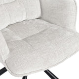 Load image into Gallery viewer, Duhome Esszimmerstuhl mit Armlehnen Schminktischstuhl aus Chenille 180° Drehbar Automatische Rückstellfunktion Sessel für Schlafzimmer Wohnzimmer Büro, 8610A