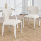 Load image into Gallery viewer, Duhome Essstuhl 2er Set Küchenstuhl Vollbedeckung Bouclé Material Leicht Luxus minimalistischer Stil für Küchen Wohnzimmer Schlafzimmer Max Ladung bis 130 kg, 8645A