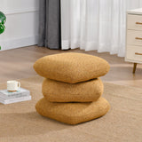Load image into Gallery viewer, Duhome Sitzhocker aus Bouclé Stoff Ottoman 360° Drehbar Polsterhocker Modern Hocker für Wohnzimmer Schlafzimmer Flur, 9272