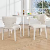 Load image into Gallery viewer, Duhome Essstuhl 2er Set Küchenstuhl Vollbedeckung Bouclé Material Leicht Luxus minimalistischer Stil für Küchen Wohnzimmer Schlafzimmer Max Ladung bis 130 kg, 8645A