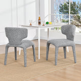 Load image into Gallery viewer, Duhome Essstuhl 2er Set Küchenstuhl Vollbedeckung Bouclé Material Leicht Luxus minimalistischer Stil für Küchen Wohnzimmer Schlafzimmer Max Ladung bis 130 kg, 8645A