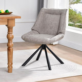 Load image into Gallery viewer, Duhome Esszimmerstuhl, Chenille-Stoff, 180° drehbar Automatische Rückstellfunktion, als Bürostuhl, Schminktischstuhl, Lounge Stuhl, 8626A