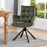 Load image into Gallery viewer, Duhome Esszimmerstuhl mit Armlehnen Schminktischstuhl aus Chenille 180° Drehbar Automatische Rückstellfunktion Sessel für Schlafzimmer Wohnzimmer Büro, 8610A