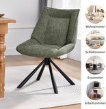 Load image into Gallery viewer, Duhome Esszimmerstuhl, Chenille-Stoff, 180° drehbar Automatische Rückstellfunktion, als Bürostuhl, Schminktischstuhl, Lounge Stuhl, 8626A