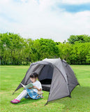 Laden Sie das Bild in den Galerie-Viewer, Camping Zelt Outdoor Zelt mit Schirmsystem Polyester blitzschneller Aufbau bis zu 3 Personen Kuppelzelt Duhome UCT-003